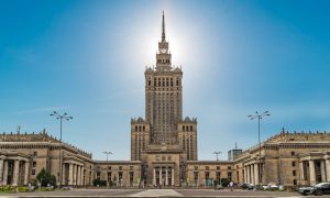 The Palace of Culture and Science, one of the main symbols of Warsaw skyline.