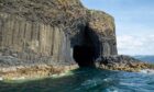 Fingal’s Cave on the uninhabited island of Staffa.