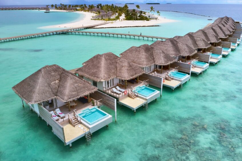 Beach suites at Sun Siyam Iru Veli resort.