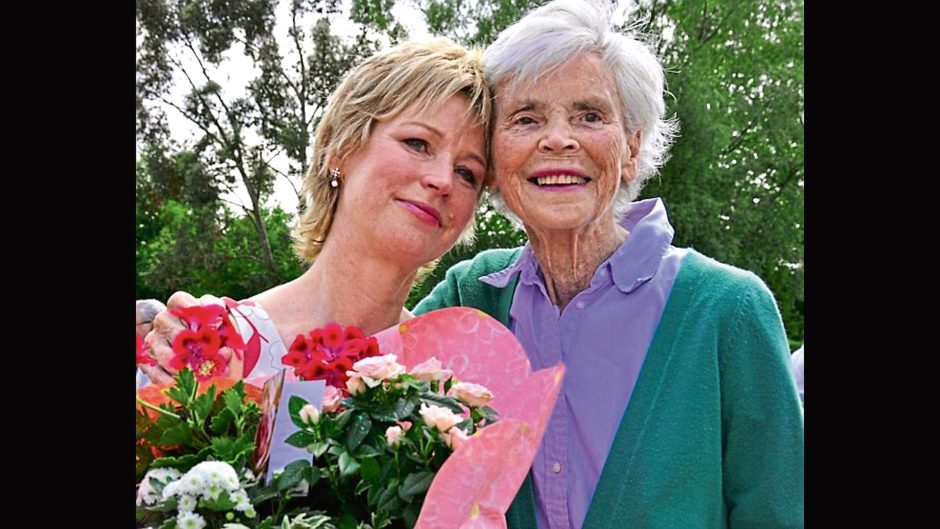 Sally with her mum Mamie whom she helped care for until her death in 2021.