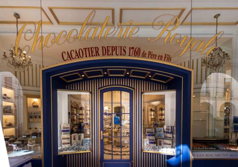 A chocolate shop.