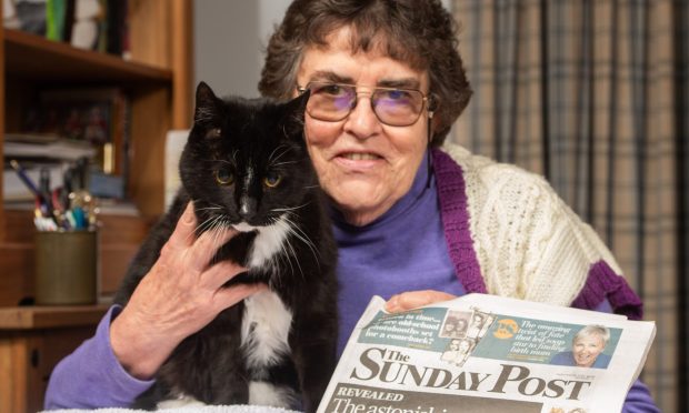 Kathleen Treacy with her cat Shyloh.