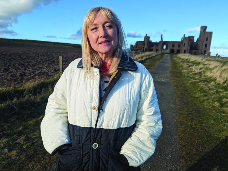 Presenter Cathy MacDonald visits Slains Castle.