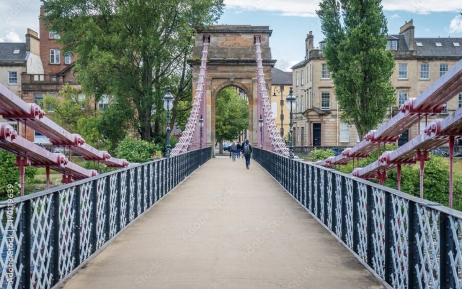 bridge leading to the office of The Glasgow Law Practice