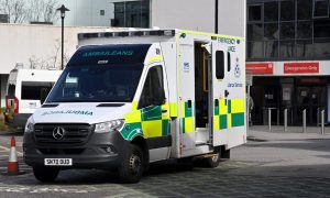 An ambulance at Aberdeen Royal Infirmary.     
Picture by Kami Thomson