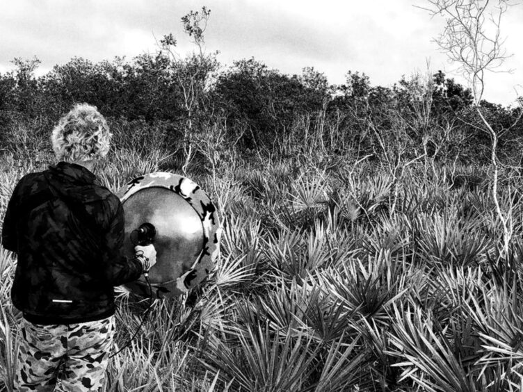 Martyn in the Serengeti.