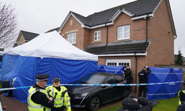 Police at the home of Nicola Sturgeon and Peter Murrell as part of Operation Branchform.