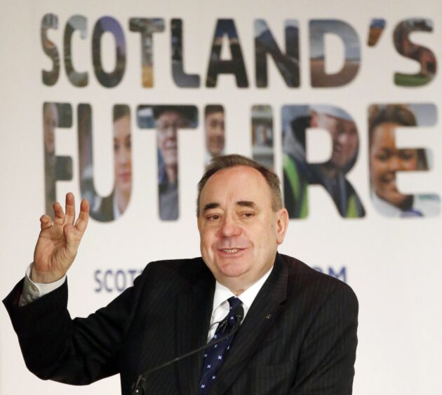 Alex Salmond in the lead-up to the 2014 referendum.