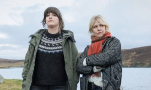 Alison O'Donnell and Ashley Jensen in Shetland.