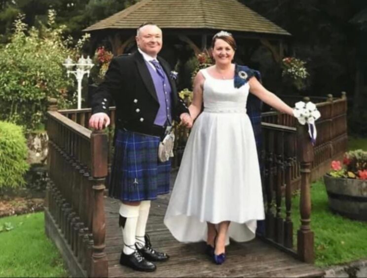 Lawrence and Liz got married at Gretna Green.