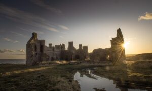 Slain's Castle near Cruden Bay, Aberdeenshire.