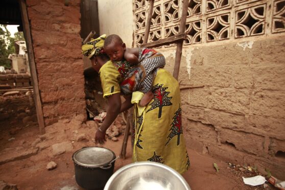 A young mother in The Gambia, where pregnant women are at risk of serious health problems.