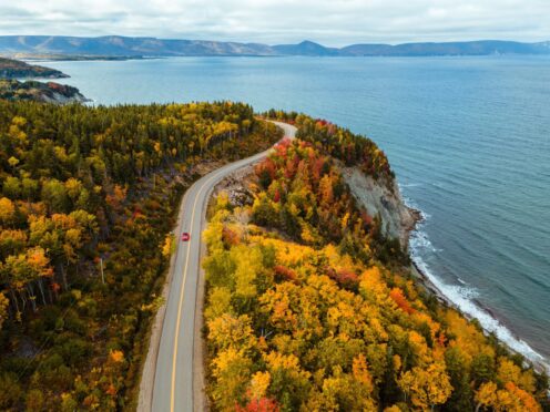 A drive along Scotch Head on Cape Breton Island.