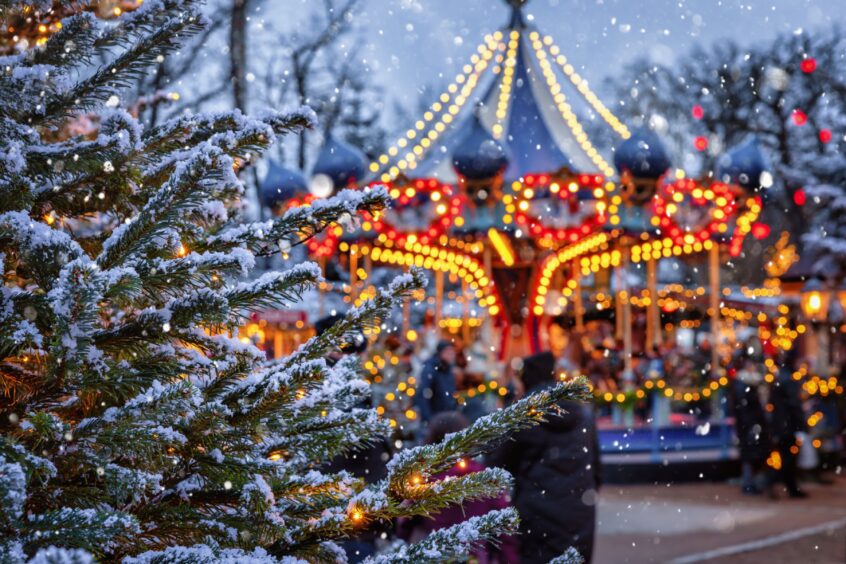 Christmas in Tivoli Gardens, Copenhagen.