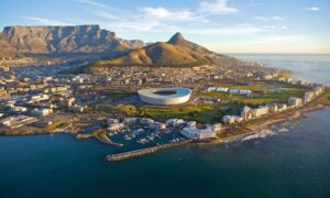 Cape Town is dominated by three hills with Table Mountain king of them all.