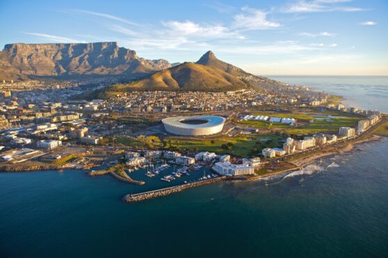 Cape Town is dominated by three hills with Table Mountain king of them all.