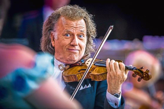 Dutch violinist and concert director André Rieu.