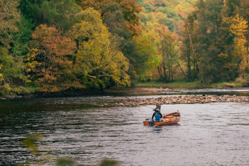 Fishing on the River Tay.