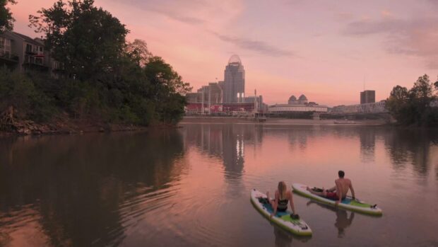 Paddleboard on the Licking River.