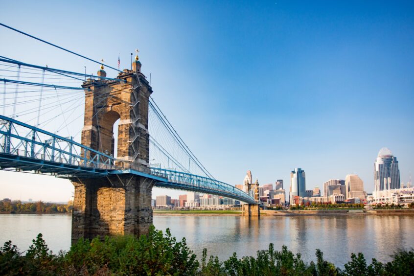 John A Roebling Suspension Bridge.