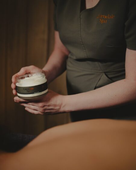 A massage treatment with quality products.