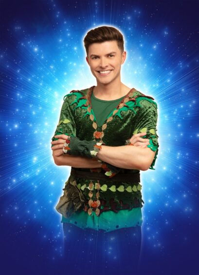 Matt Kennedy as Peter Pan in King's Theatre Glasgow panto.