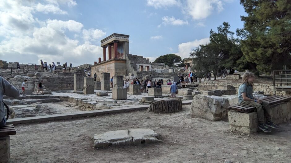 The Knossos palace.