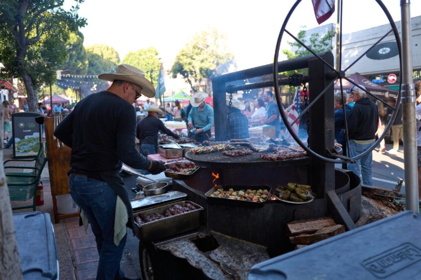 A street food vendor.