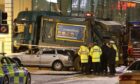 The immediate aftermath of the Glasgow bin lorry crash.