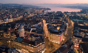 Zurich in winter.