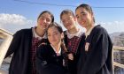 Pupils from the Terra Sancta Girls School in Bethlehem. Their diary entries are compared to girls from the same school 20 years ago.