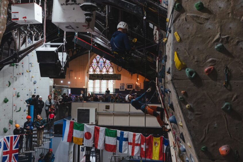 A leg of the 2023 UIAA Ice Climbing European Cup was held in Glasgow Climbing Centre.