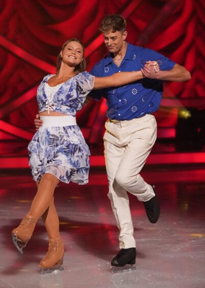 Mollie Pearce and Colin Grafton in Dancing On Ice.