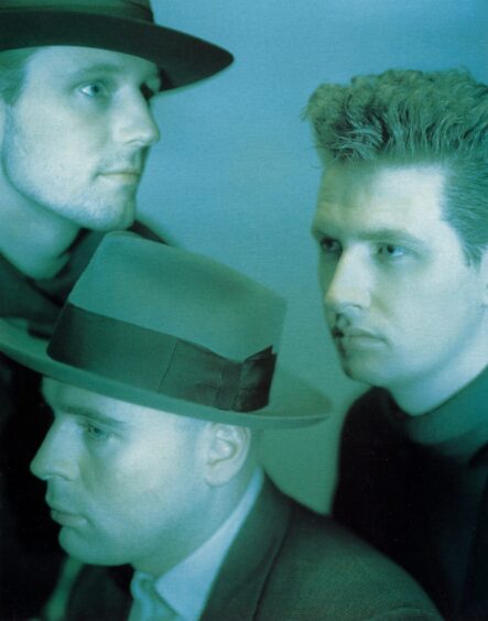 Band members Ged Grimes, Gary Clark and Kit Clark.