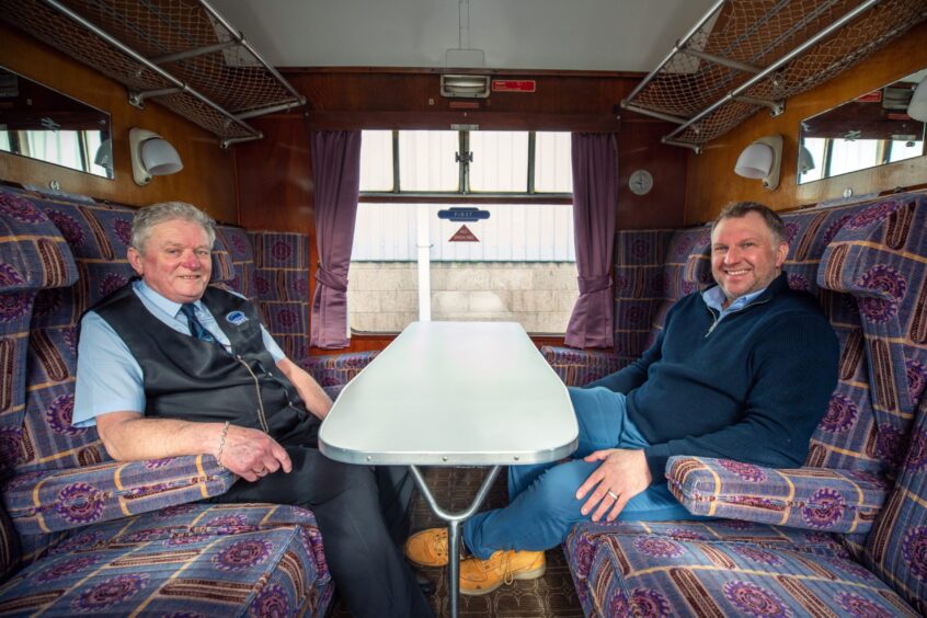 Jim on board with chairman Andrew Wells.