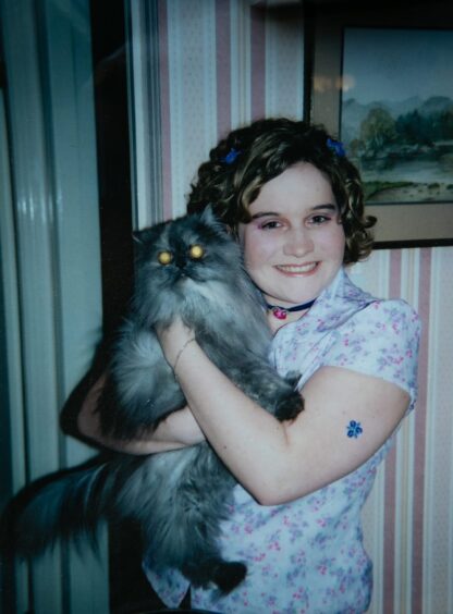 Katie, age 21, in 2000.