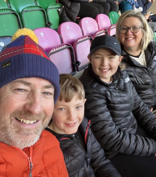 Graeme, Finn, Emma and Debbie Robertson.