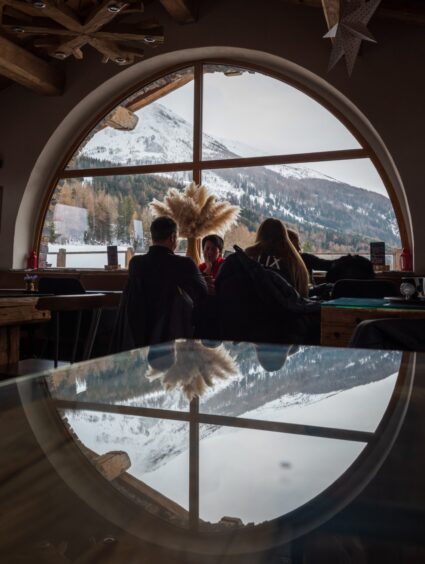 Coffee on Val Cenis slopes.