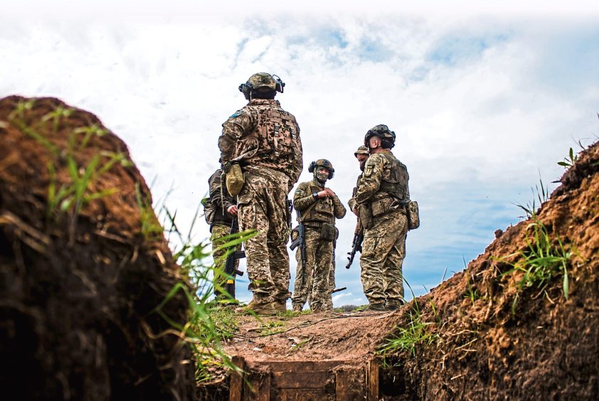 Kharkiv front line, Ukraine.