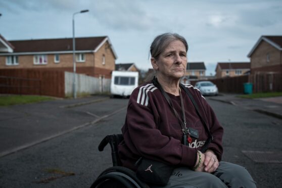 Marie Wilson believes her family’s health has been affected by living on the Watling Street site in Motherwell.