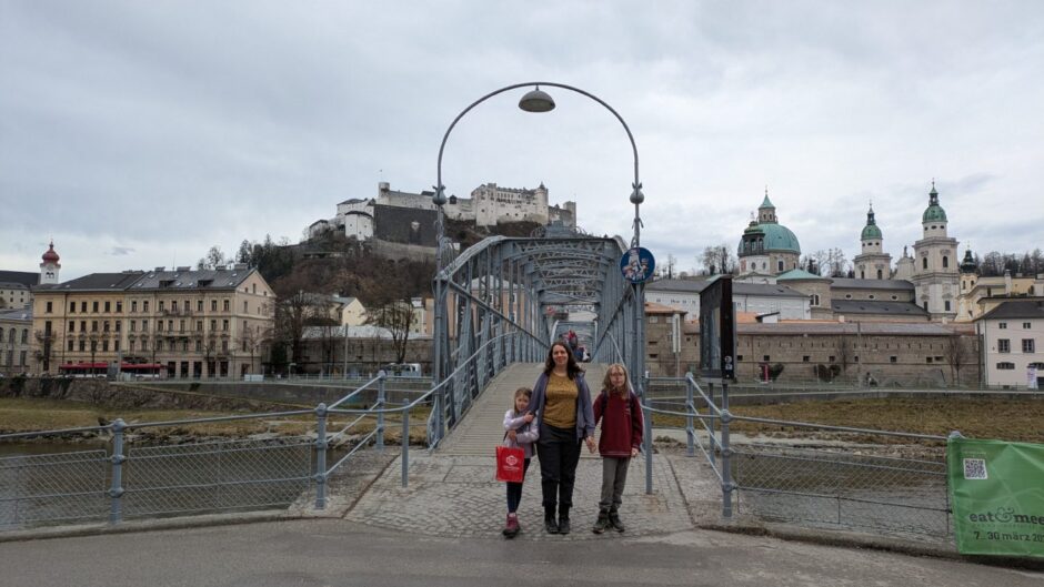 The author’s family take in the sights.
