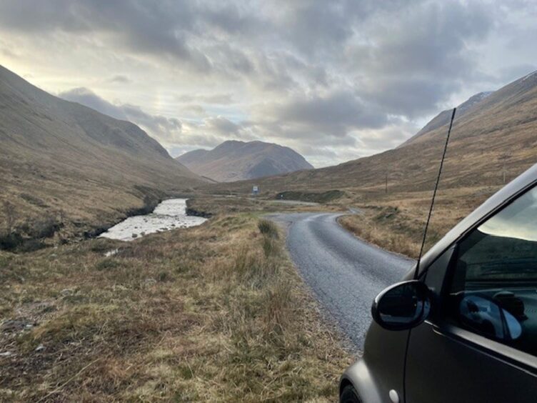 At the famous James Bond Skyfall scene.
