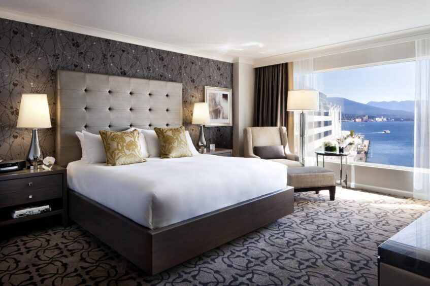 A room with a view at the Fairmont Waterfront.