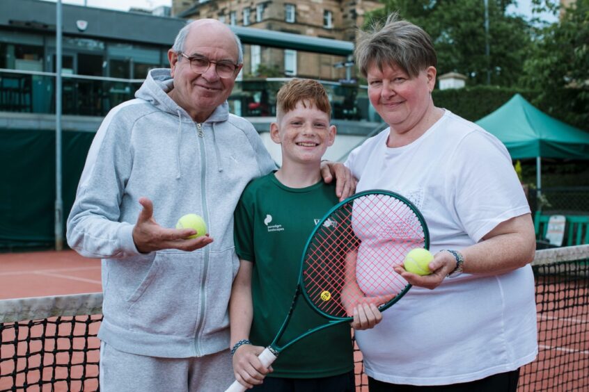 Illia with dad Volodymyr and mum Svitlana.