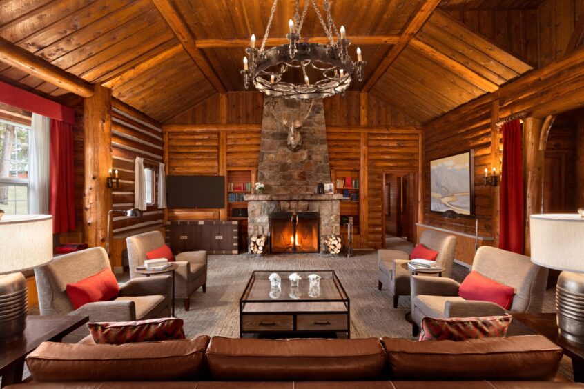 Inside Point Cabin.