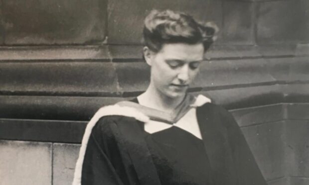 Marianna receiving her diploma from the Polish Medical School in Edinburgh