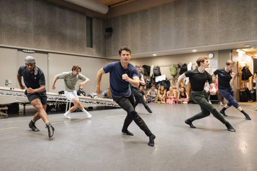 Rehearsals for Brigadoon.