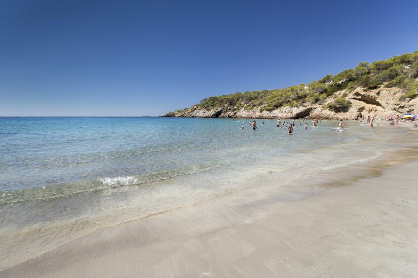 One of the many beaches within easy reach.
