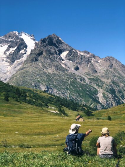 Stunning views of the French Alps.