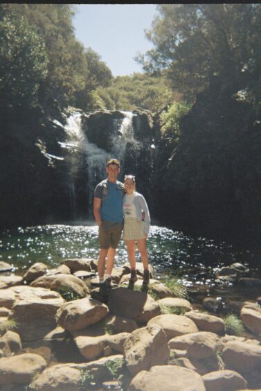 Lauren and Aidan in Madeira.